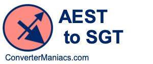 AEST to SGT Converter .